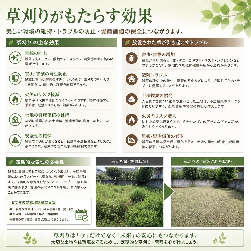 2. 草刈りの重要性