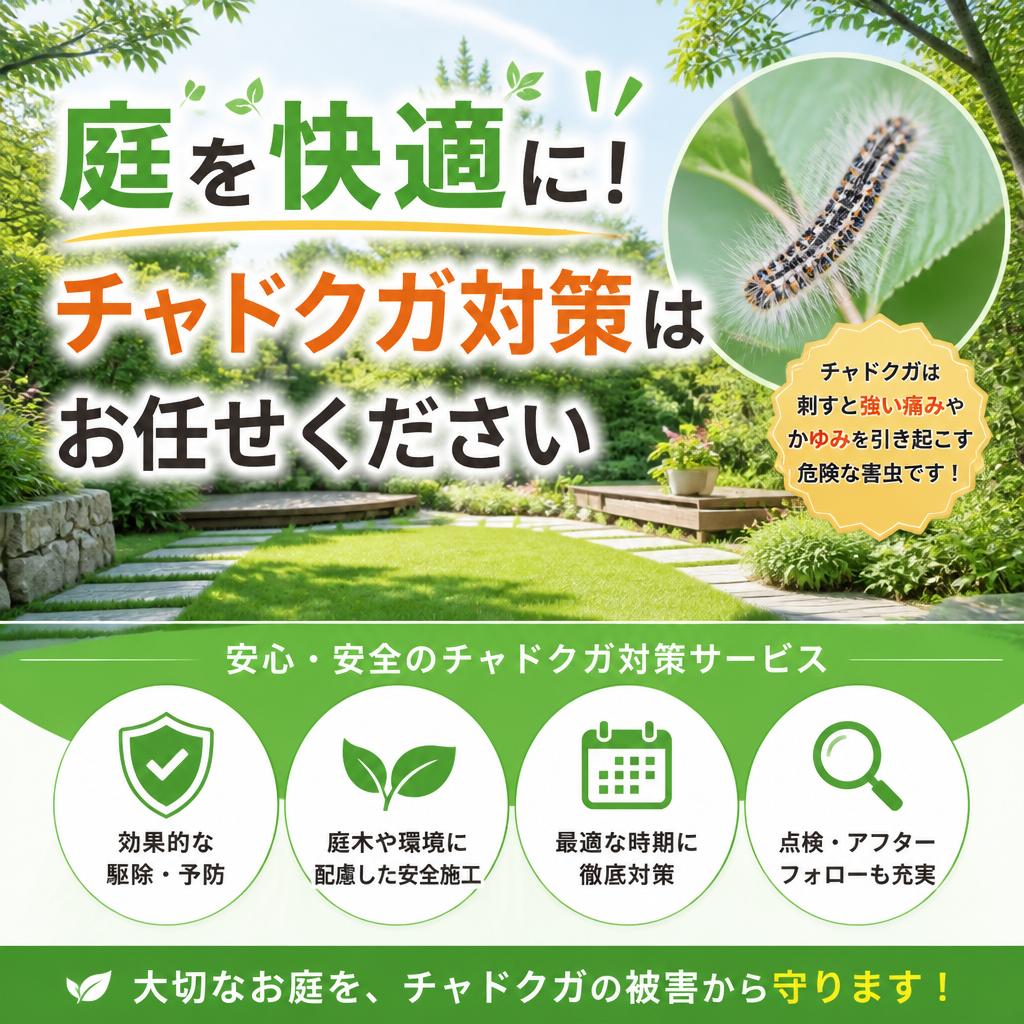 庭を快適に！チャドクガ対策はお任せください