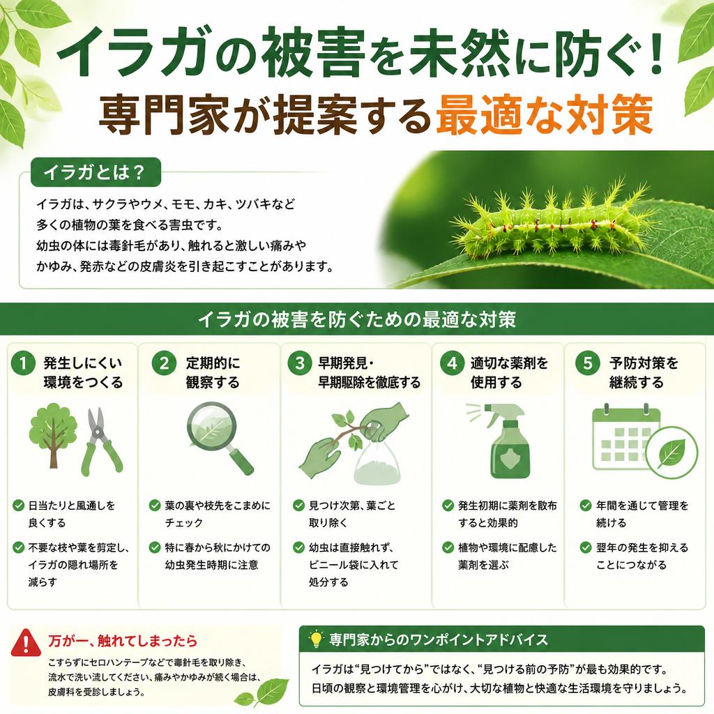 イラガの被害を未然に防ぐ！専門家が提案する最適な対策