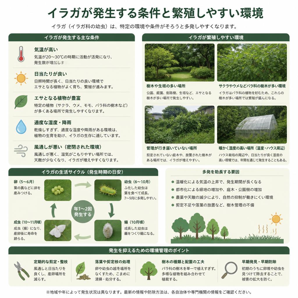 イラガの発生原因