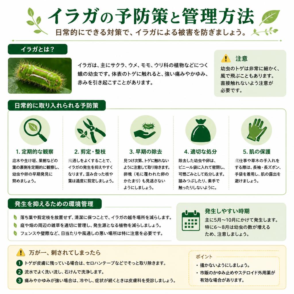 イラガの予防策
