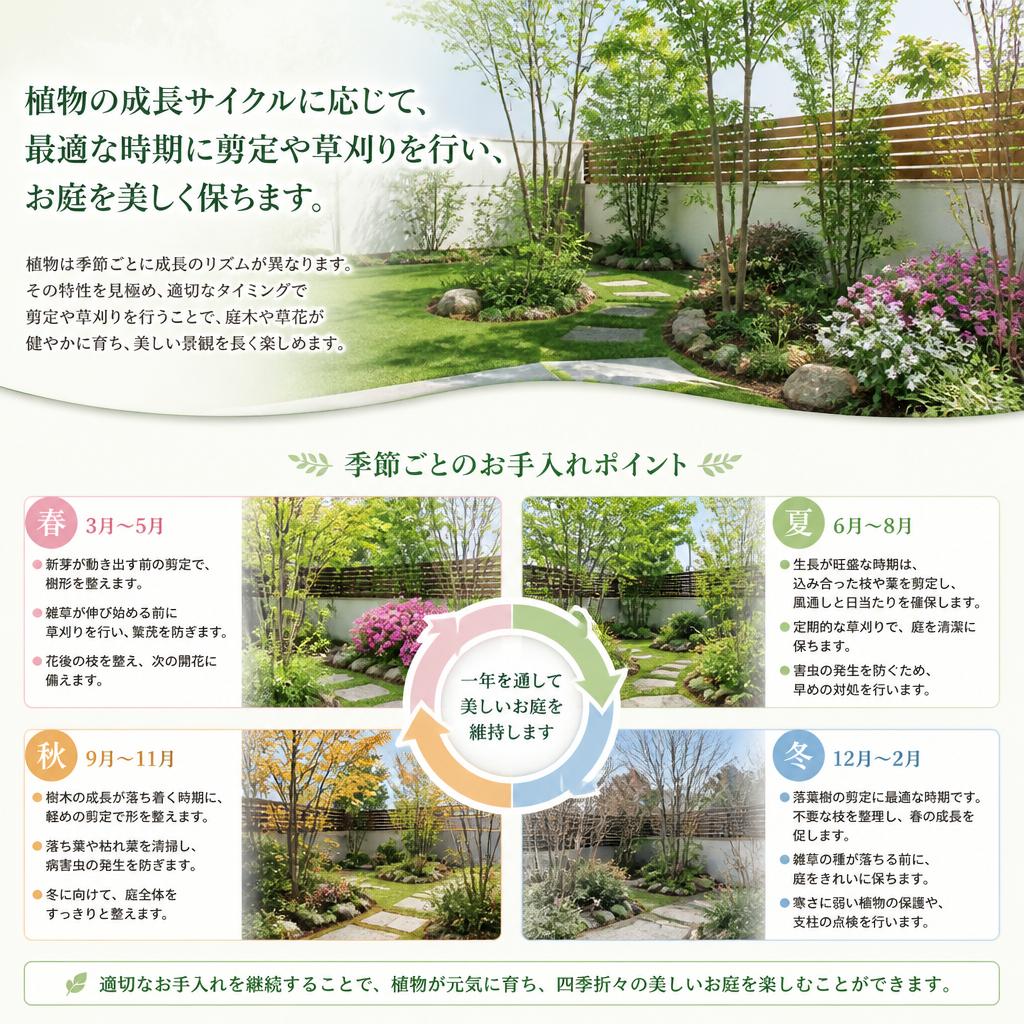 季節に応じた適切なお手入れ
