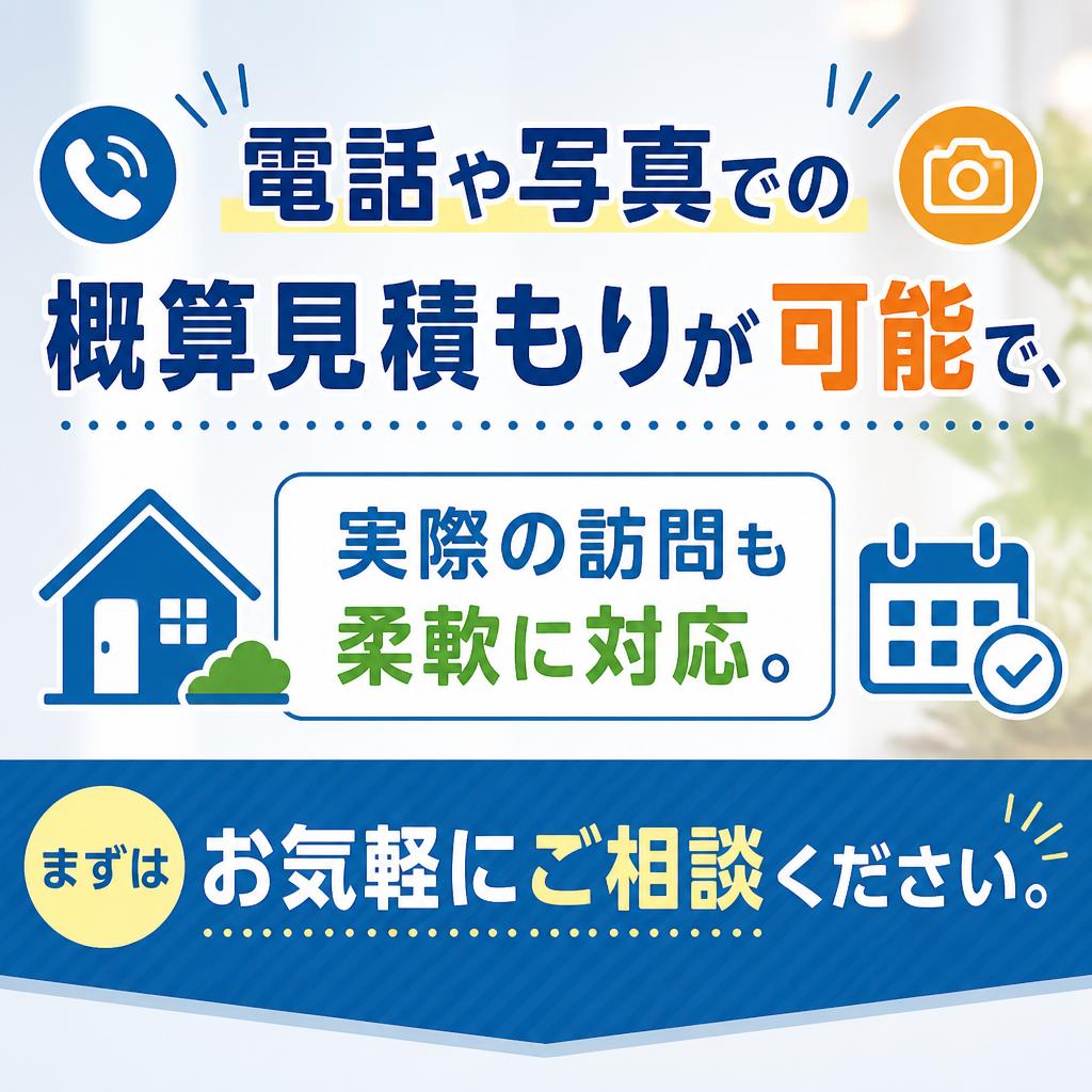 安心の見積もり・相談受付