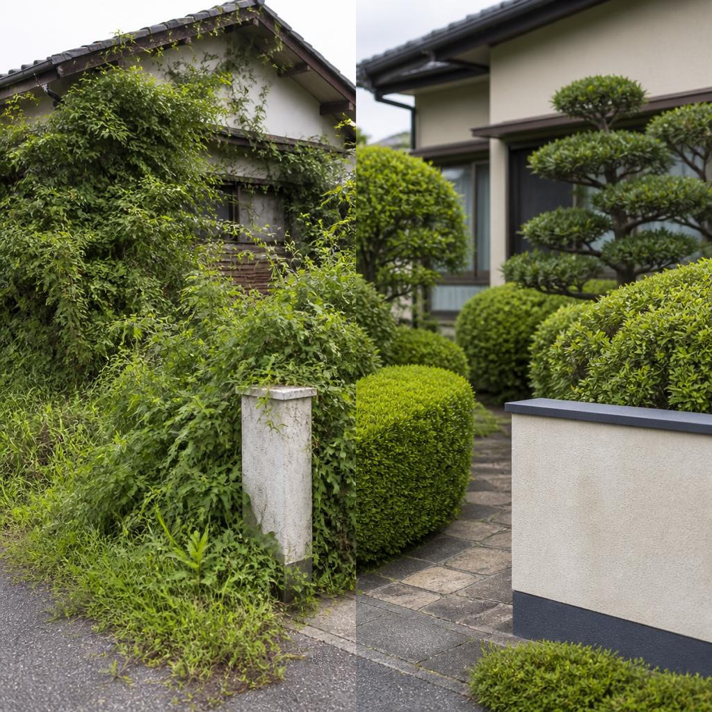 「お隣の迷惑となる前に！」空き家管理と植木メンテナンスの重要性を考えよう！