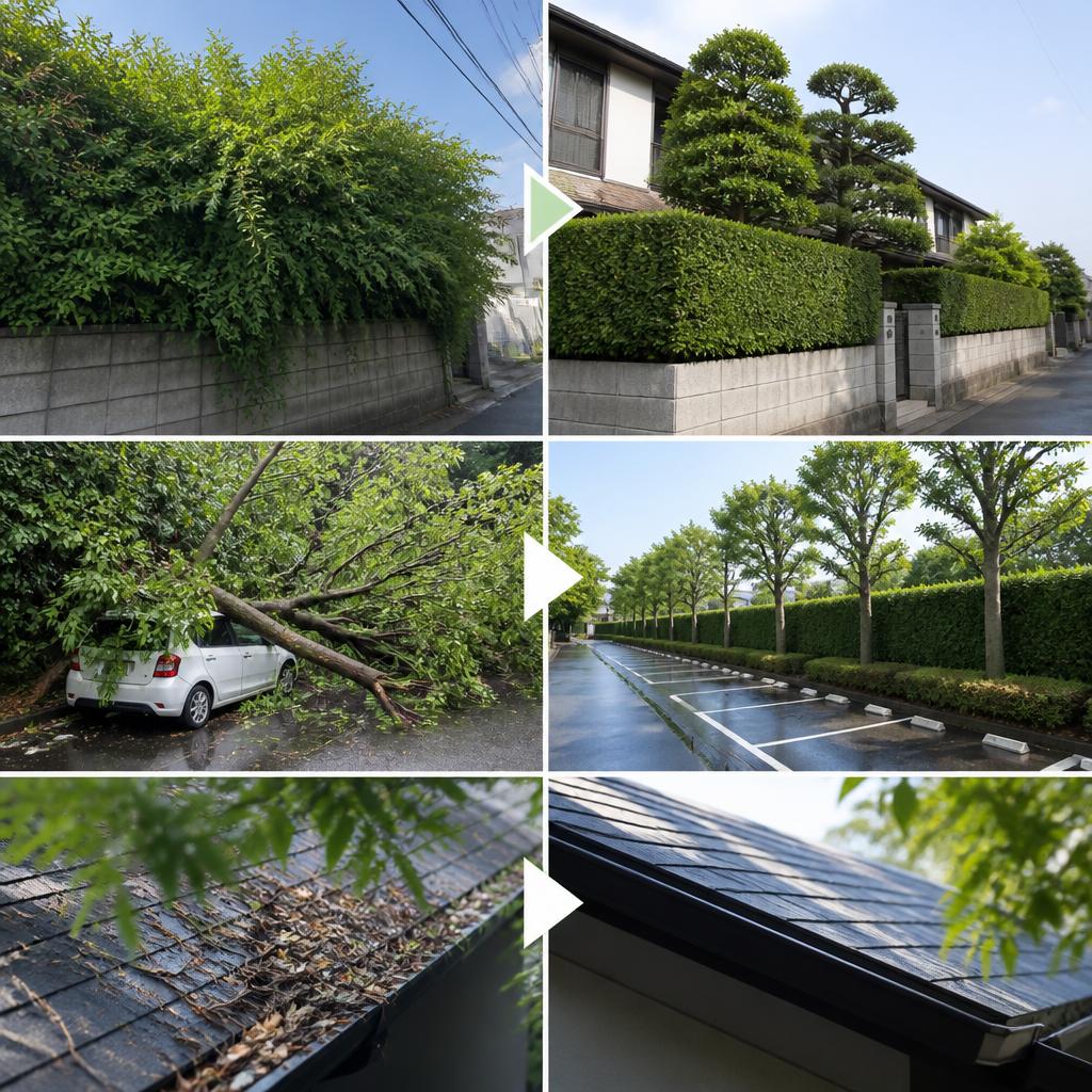 トラブル防止のための植木管理