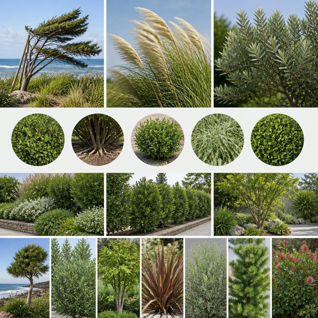 2. 植栽の選び方：耐風性の高い植物
